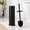 Black, variant on Stainless Steel Toilet Brush with Holder, 15.98 x 5.51 x 4.09 inches