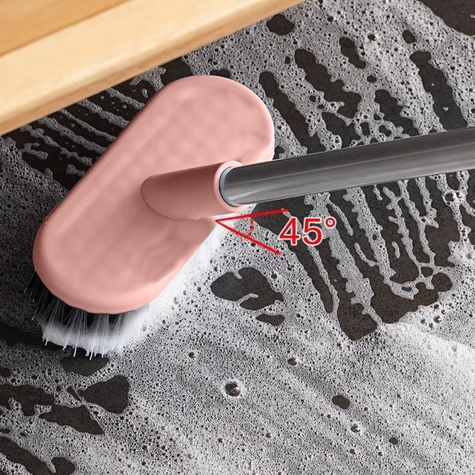 Brosse De Nettoyage à Long Manche – Tête 20 Cm En Acier Inoxydable – Pour Décapage Mousse Et Saletés Tenaces – Idéale Sols, Joints, Façades - 8
