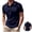 Navy, variant on FOPSUFGWFO Men Polo Shirts Casual Breathable Short Sleeve Golf Shorts With Pocket Classic Fit Soft Daily Wear Blouses For Male Sports Hiking Royal Blue 2XL
