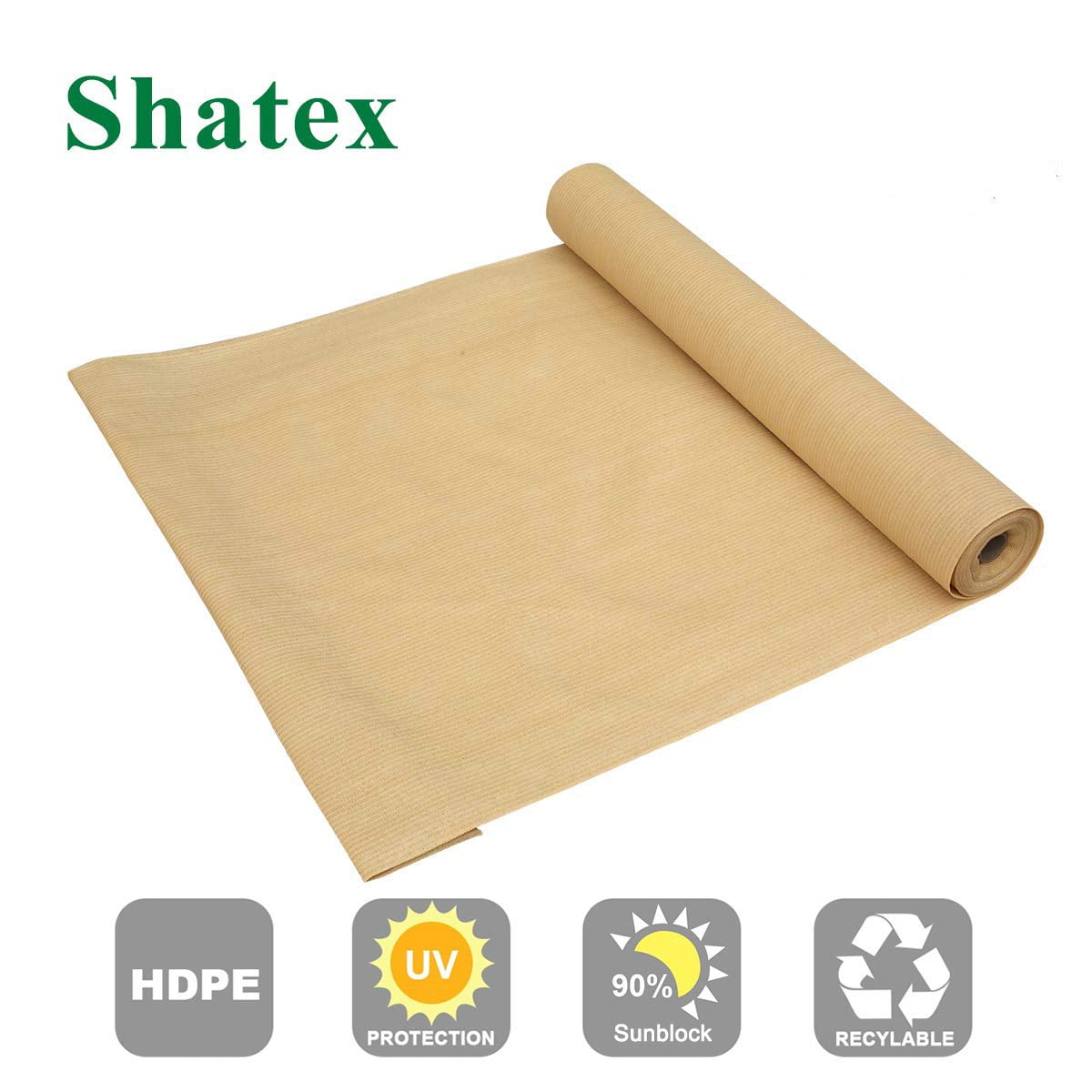 Shatex  Waterproof Sunscreen Shade Panel Ready-to-tie Ropes12x16ft Grey Pergola 