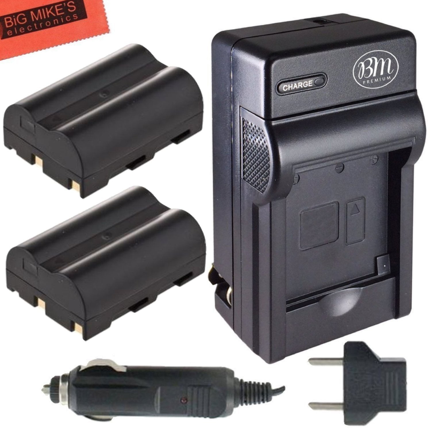 2X 2200mAh BP-511 Battery BP-514 Dual Charger For Canon BP-511A BP-512 BP-513