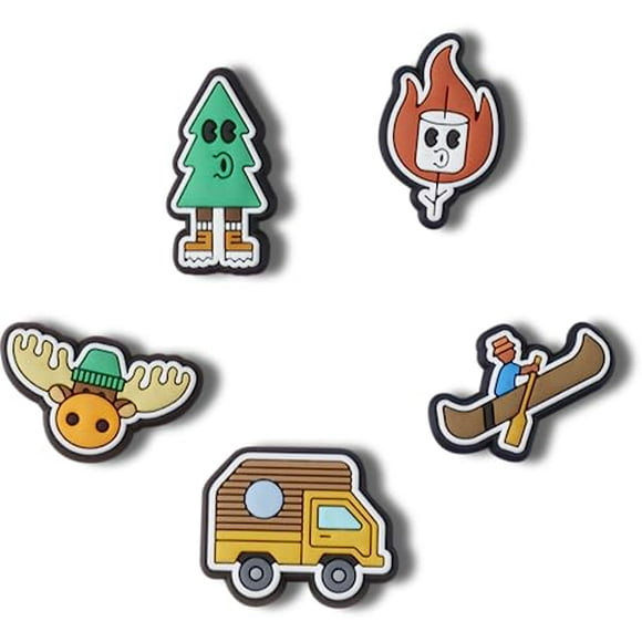 Crocs Jibbitz Charms 5-Pack The Great Outdoors Plants & Animals | Jibbitz for Crocs