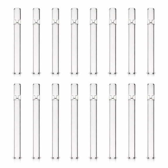 20 Pack Borosilicate Glass Tubes for Laboratory and Glass Blowing, 4 Inch, 2mm Wall Thickness