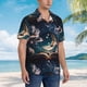 thumbnail image 3 of Balery Artistic Starry Sky Moon Book Camisas hawaianas de manga corta para hombre, camisas playeras de corte holgado, camisas de vacaciones con botones,3X-Large, 3 of 7