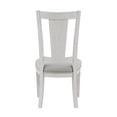 thumbnail image 4 of Kate 24 Inch Side Dining Chair Set of 2, Light Gray Linen, White Wood Frame, 4 of 6