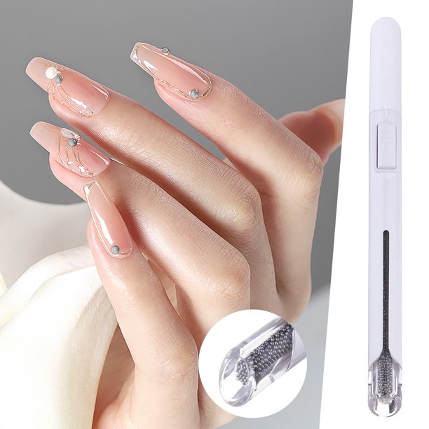 zhiyu nail steel ball point pen press to automatically release the ball