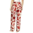 thumbnail image 3 of Pajama Pants Women, Cute Tomato Ketchup Lounge PJ Yoga Pants With Drawstring, Womens Sleepwear Pajama Bottom, 3 of 5