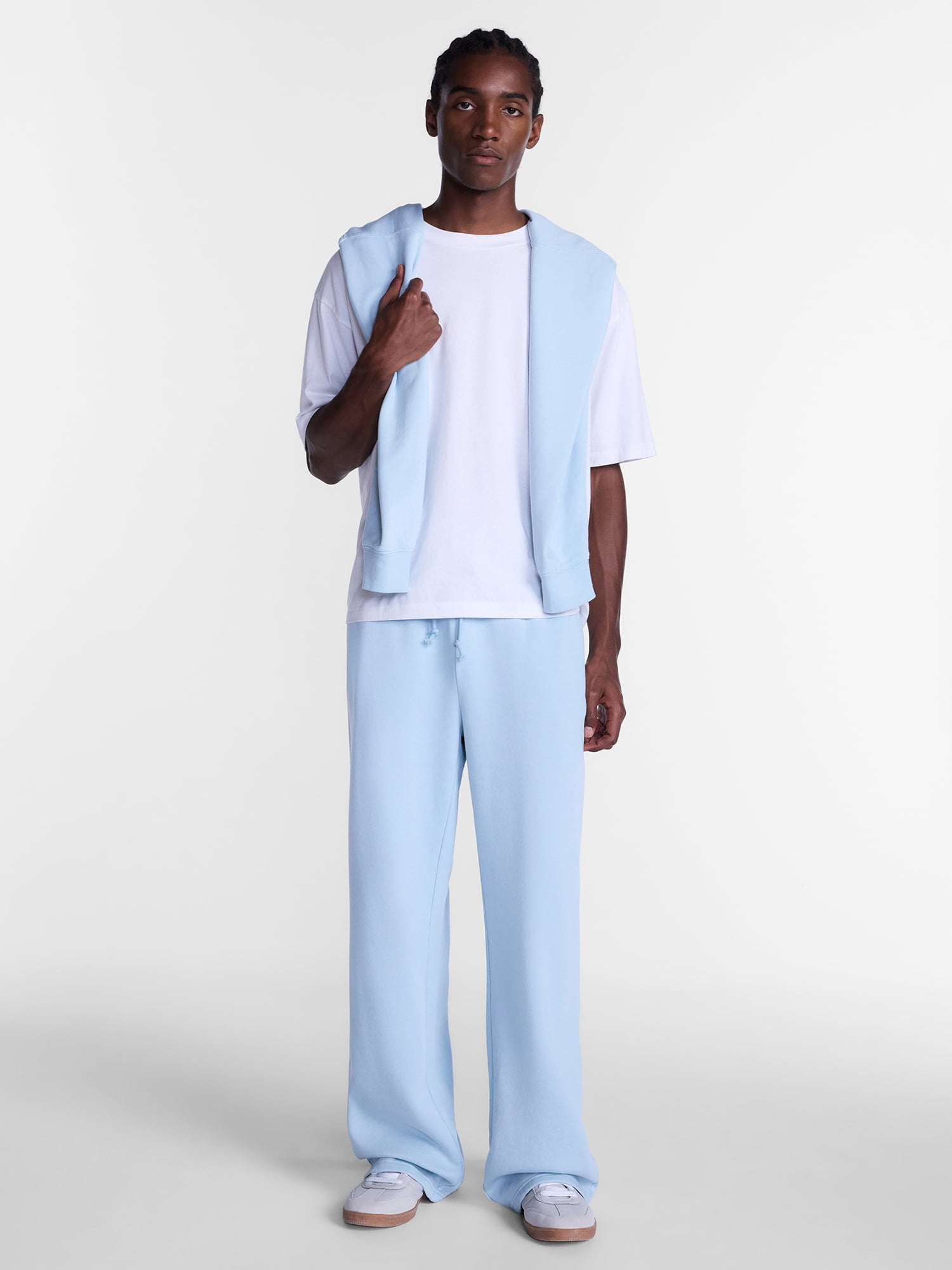 No Boundaries Fleece Open Hem Sweatpants, Men's XS-5XB