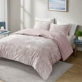 thumbnail image 6 of Twin/Twin Xl Crushed Velvet Sherpa Reversible Comforter Set,Light Purple Polyester Household Supplies Décor Bedding Bedding Sets, 6 of 11
