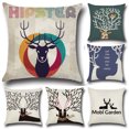thumbnail image 4 of 43cm Cuadrado Reno De Navidad Elk Funda De Almohada Cojín Funda De Cojín Decoración perfecl Funda de almohada navideña, 4 of 5