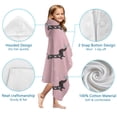 thumbnail image 7 of Cute Cartoon Dachshund Hooded Bath Towel，60"x35" for Ages 3 To 12 Kids, Quick Dry Lightweight Soft Microfiber Hood Beach Towel Cover Up for Kids, 7 of 7