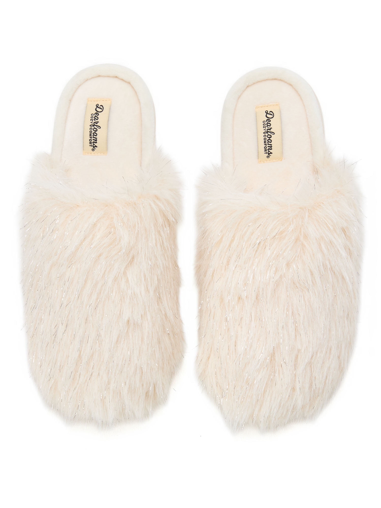 Dearfoams Cozy Comfort Women's Sparkle Pile Slippers