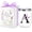 White-A, variant on A-Z Personalized  for Women, 12oz Insulated  Tumbler, A | Custom Personalized Cups, Floral Insulated  Glass, Thermal Stainless Steel Tumbler with Lid for Travel, Coffee