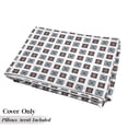thumbnail image 5 of Batik Floor Pillow Lounger Cover, Geometric Square Shaped Lines Forms with Detail Folk Batik Image, Nap Mat Printed Fabric Case for 5 Pillows, 88" x 27", Multicolor, by Ambesonne, 5 of 5