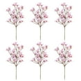 thumbnail image 1 of Nvzi Ramo artificial de flores de durazno de 16 pulgadas, rama corta artificial de flores de durazno, flor artificial para decoración del hogar, rosa (6 piezas), 1 of 5