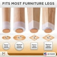 thumbnail image 5 of Chair Leg Floor Protectors, 32 Pcs Translucent White Furniture Cover Pads by Mata1, 5 of 7