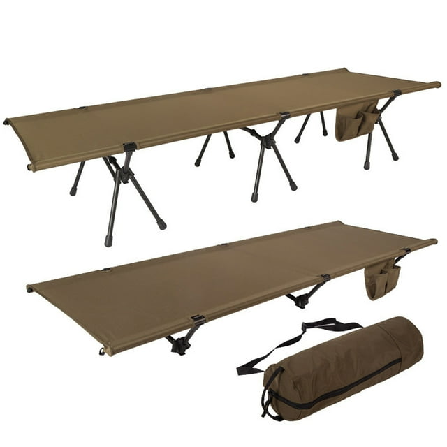 Ultralight Foldable Camping Bed Aluminum Alloy Hiking Sleeping Bed High