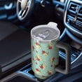 thumbnail image 6 of 40oz Pioneer Flower Floral Print Pattern Insulated Tumbler with Handle, BPA-Free Leak Proof Lid and Straws, Double Wall Vacuum, Hot 12h/Cold 34h, 6 of 6