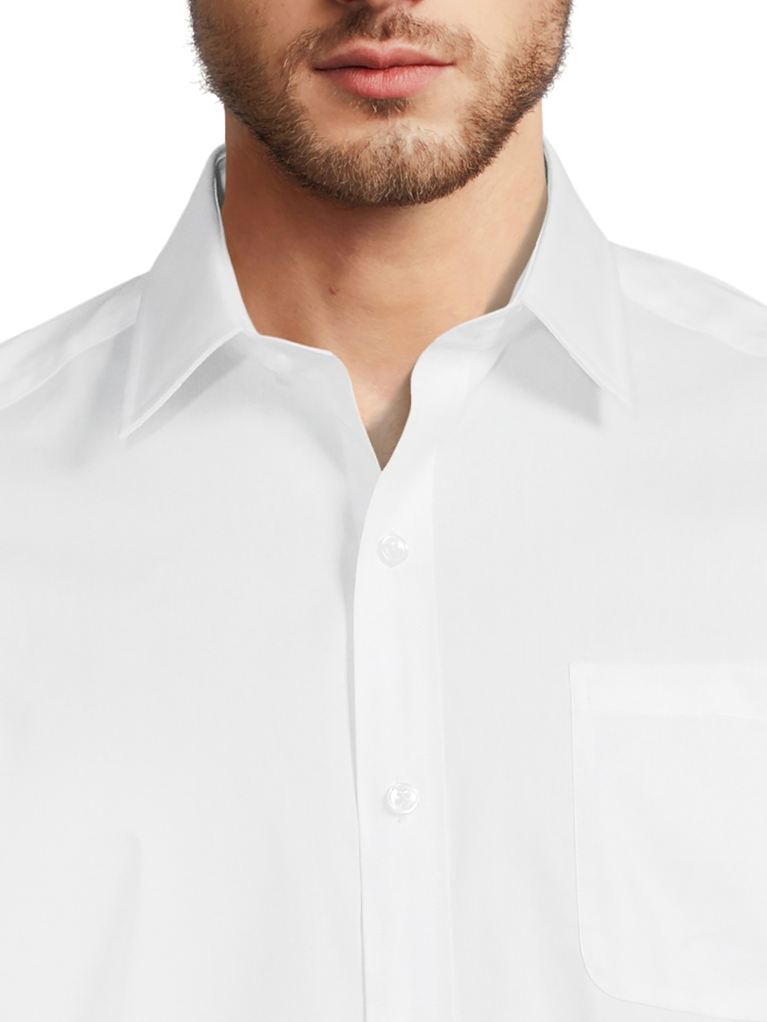 George Men's Classic Dress Shirt with Long Sleeves, Sizes S-3XL - image 4 of 5