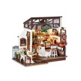 thumbnail image 1 of Kit de casa en miniatura RoWood No.17 Café con LED para adultos, 1 of 7
