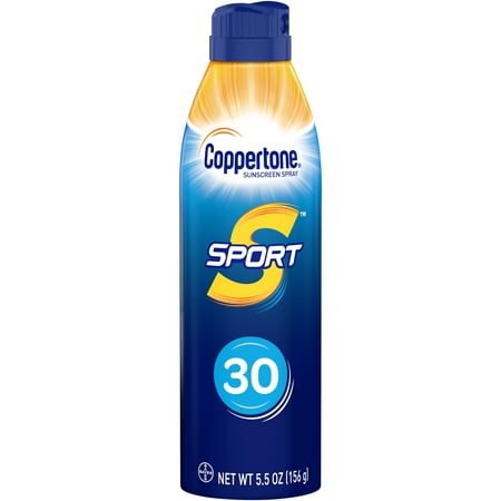 Coppertone Sport Sunscreen Continuous Spray SPF 30, 5.5 (Best Continuous Spray Sunscreen)