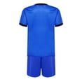 thumbnail image 4 of Hansber Kids Boys Basketball Soccer Jersey Tracksuit Quick Dry Athletic T-Shirt with Sports Shorts Set Summer Outfits Blue 4, 4 of 5