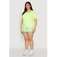 thumbnail image 4 of Womens Plus Size Fringe Hem Tee, 4 of 5