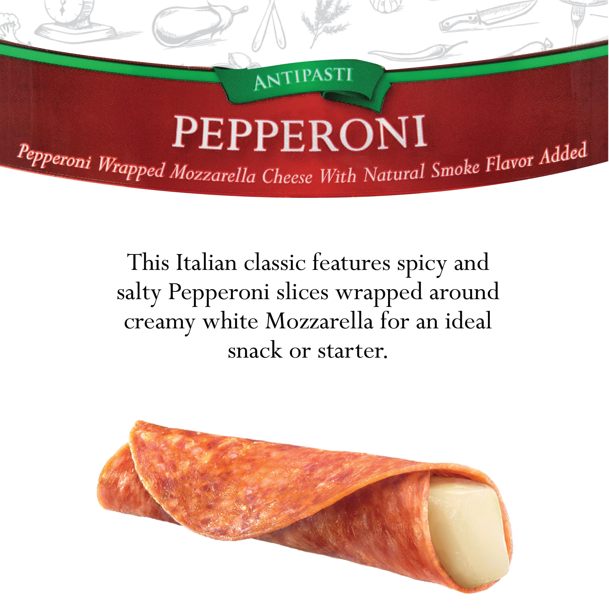 Fiorucci Pepperoni and Mozzarella Panino Tray, 4.5 oz., 6 Count