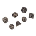 thumbnail image 4 of Juego de mesa Dados poliédricos, juego de dados de cobre de 7 piezas Juego de mesa Dados poliédricos Juego de rol Dados Claridad notable, 4 of 5