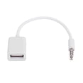 thumbnail image 1 of USB Aux Audio Cable Adapter 3.5mm Male Jack Plug to 2.0 Female Car Converter Cord OTG Cable Decode Function, 1 of 7