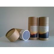 Set of THREE Natural Biodegradable CREMATION SCATTERING TUBES with Telescopic Lids & Instructions (Style: Sunset)
