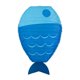 thumbnail image 1 of Farol de papel colgante con forma de , artesanía decorativa para habitación infantil, decoración de fiesta con temática submarina para interiores y Azul, 1 of 8