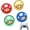 Multicolor Mushroom, variant on DFORD Cute Thumb Grip Caps for Switch 2, PS5 PS4 Xbox Series XS Xbox One Switch PRO Controller Steam Deck, 4PCS Soft Rubber 3D Thumbsticks Button Joystick Cover, KB Mouth
