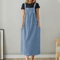 thumbnail image 2 of HJYCHN Elegant Women's Casual V-Neck Sleeveless Flowy Tank Dress for Everyday Comfortable Loose Fit Wear In Spring Autumn Seasons BU2 XXL, 2 of 4