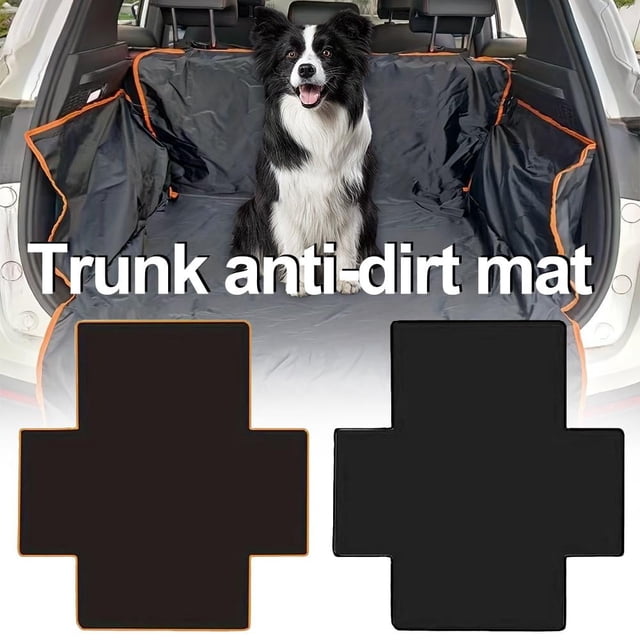 Tapis de Coffre de Voiture pour Chien, 65 Pouces x 72 Pouces Housse de Cargo Imperméable pour Animal de Compagnie Tapis de Siège pour Chien, Housse de Protection de Coffre de Voiture, Siège pour Animal de Compagnie Résistant aux Rayures et Robuste pour Voitures Camions, et VUS-A-