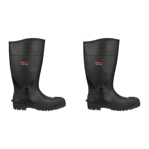 Tingley Pilot G2 31261 Safety Toe Knee Boot, 13, Black CA1