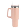 thumbnail image 1 of Botella de agua aislada de 40 oz taza de viaje de acero inoxidable aislada de gran calibre con pajita para deportes al aire libre Anggrek Otros, 1 of 8