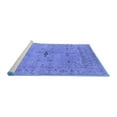 thumbnail image 2 of Ahgly Company Machine Washable Indoor Rectangle Oriental Blue Industrial Area Rugs, 2' x 3', 2 of 4
