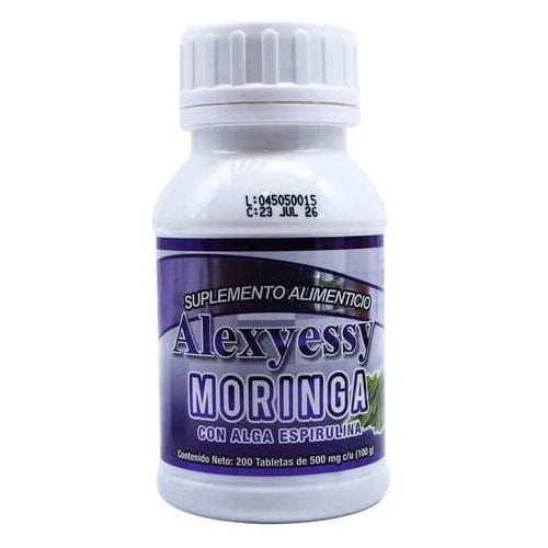 Moringa Con Espirulina 200 Capsulas Alexyessy Natural