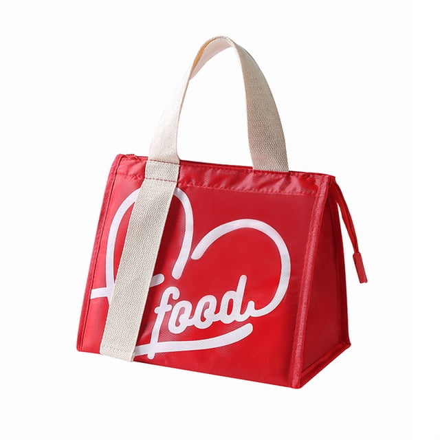 Ounissouiy Bolsa de almuerzo Refrigerador aislado a prueba de agua Organizador de fiambrera Bolso Mujer Niños Tote Picnic al aire libre Escuela Viaje Rojo Organizadores de utensilios de cocina Rojo Ounissouiy HA059672-01