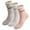 3Pairs- Gray Khaki Pink, variant on Gustave 3 Pairs Thermal Wool Socks for Women Thick Soft Winter Warm Fuzzy Crew Socks Casual Boot Socks for Cold Weather