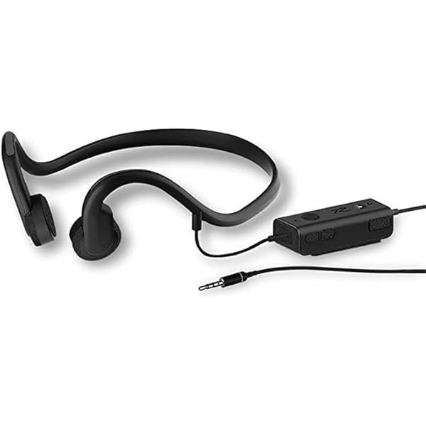 wonima11 Wired Bone Conduction Headphones, Open Ear Sports Headphone, with IP8 Waterproof Sweatproof and Noise Reduction Microphone, for Running, Sports, Fitness