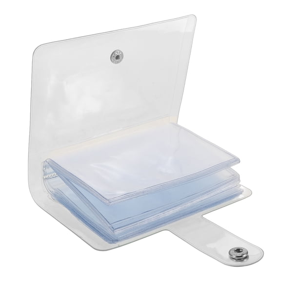 RENACLIPY Transparent PVC Business Card Book Compact Photo Holding Album