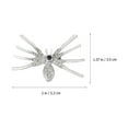 thumbnail image 2 of Hytrove Pin De Para Con De Gótica En Metal Plateado Con Rhinestone, 2 of 8