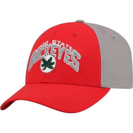 Ohio Football Hat - Youth Russell Scarlet/Gray Ohio State Buckeyes Tastic Adjustable Hat - OSFA
