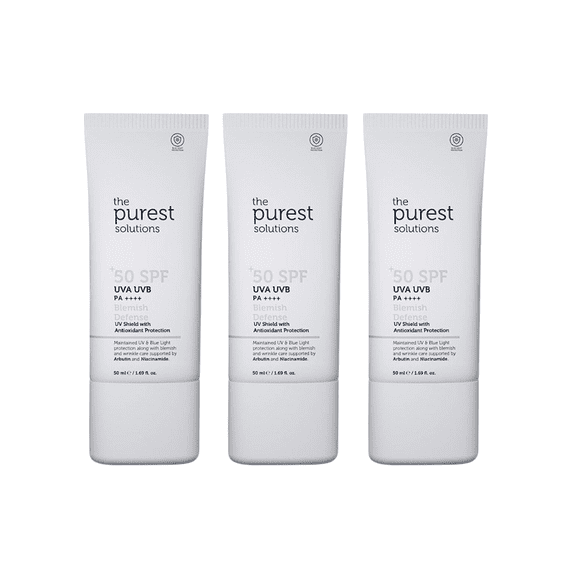 The Purest Sunscreen for Blemished Skin Spf50  50ml 3 Pack
