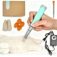 thumbnail image 2 of Electric Felting Needle Machine, Wool Felting Tool, 1-7 Needles Speed Adjustable, Easy to Change Needle for DIY Wool Painting (Pink), 2 of 7