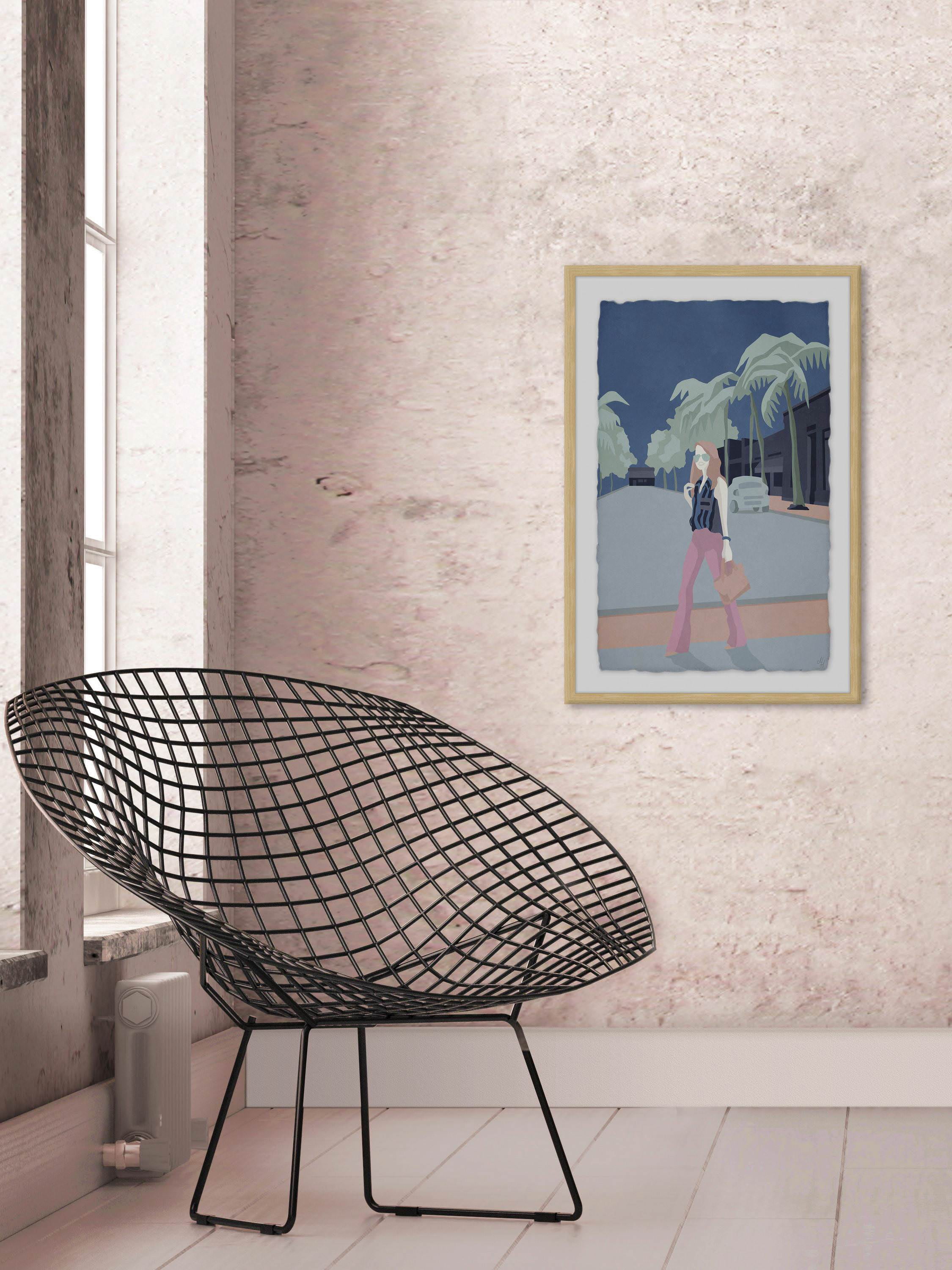 Palm Fashion Framed Painting Print