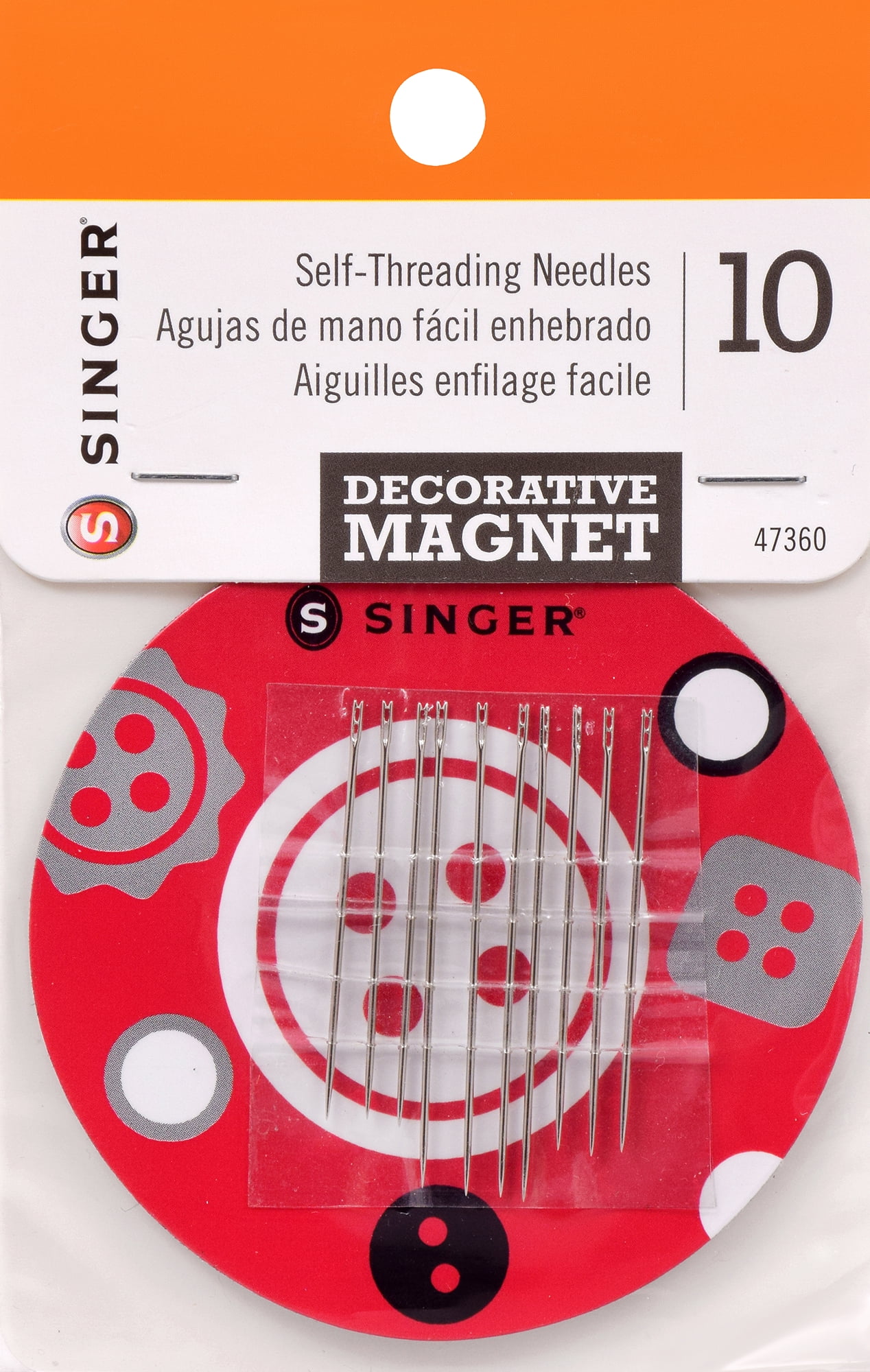 SINGER Self Threading Needles, 10 Piece