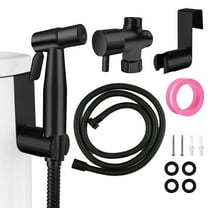 YEAHMART Handheld Bidet Sprayer for Toilet-Adjustable Water Pressure Jet Spray with Bidet Hose for Feminine Wash, New Premium Stainless Steel Muslim Shower Toilet Bidet Cloth Diaper Sprayer Set
